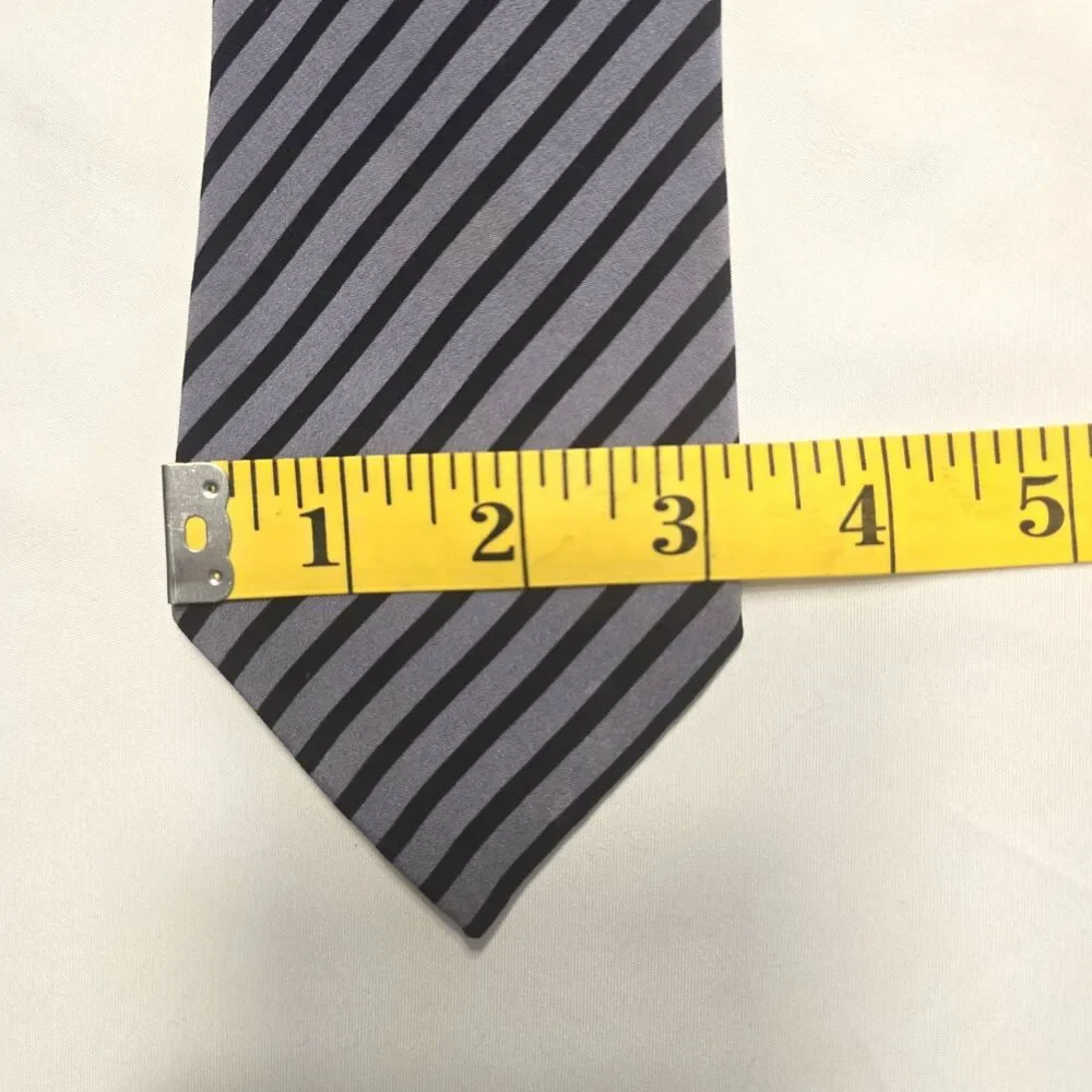 Stefano Ricci Harrods London Luxury Silk Tie Gray Blue‎ Red Motif Made in Italy